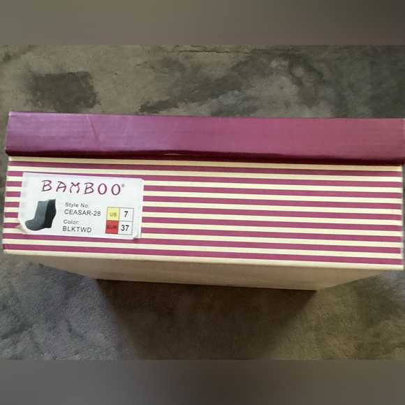 Black & Gray Two Tone Wedges New in Box by Bamboo - Picture 3 of 14